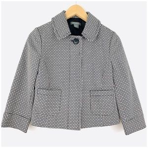 Ann Taylor Black & White Geometric Jacket